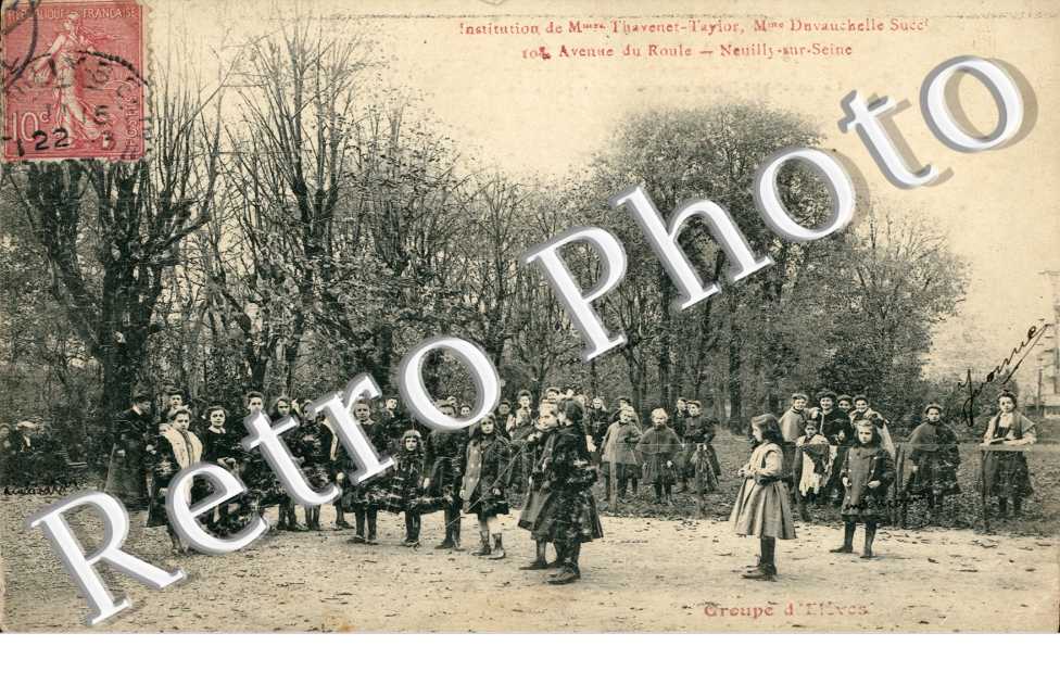 Institution de Madame Thavenet-Taylor, Avenue du Roule  avenue ACHILLE PERETTI