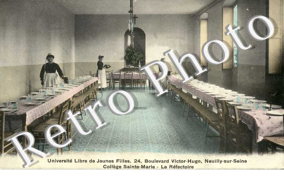 Universite libre de jeunes filles - boulevard Victor Hugo - Le refectoire (couleur)