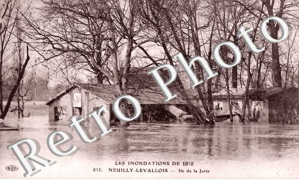 Les Inondations de 1910, I'Ile de la Jatte