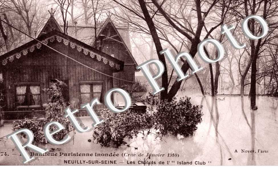 Inondation 1910, Les Chalets de l'Island Club