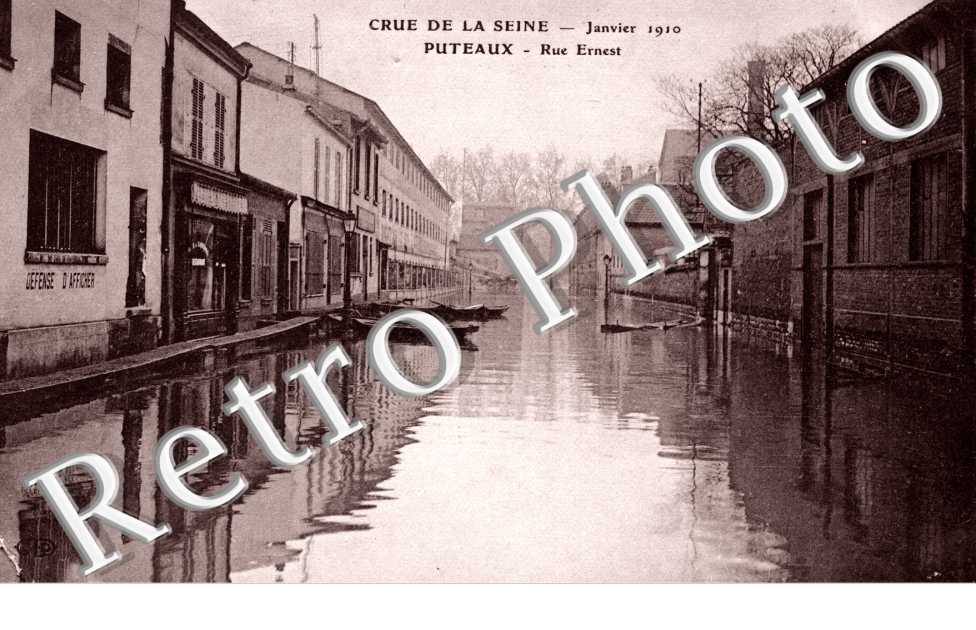 Inondations janvier 1910 - rue Ernest