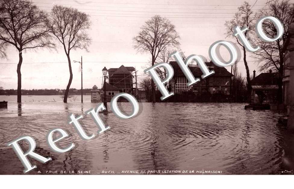 La Crue de la Seine, 1910, Avenue de Paris