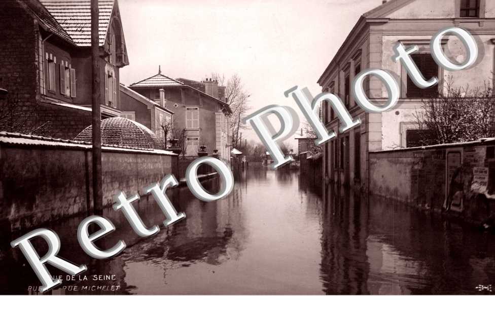 La Crue de la Seine 1910, Rue Michelet