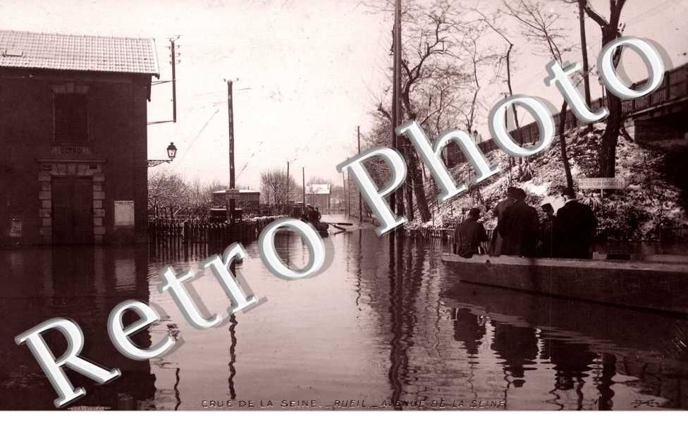 Crue de la Seine 1910, Avenue de la Seine