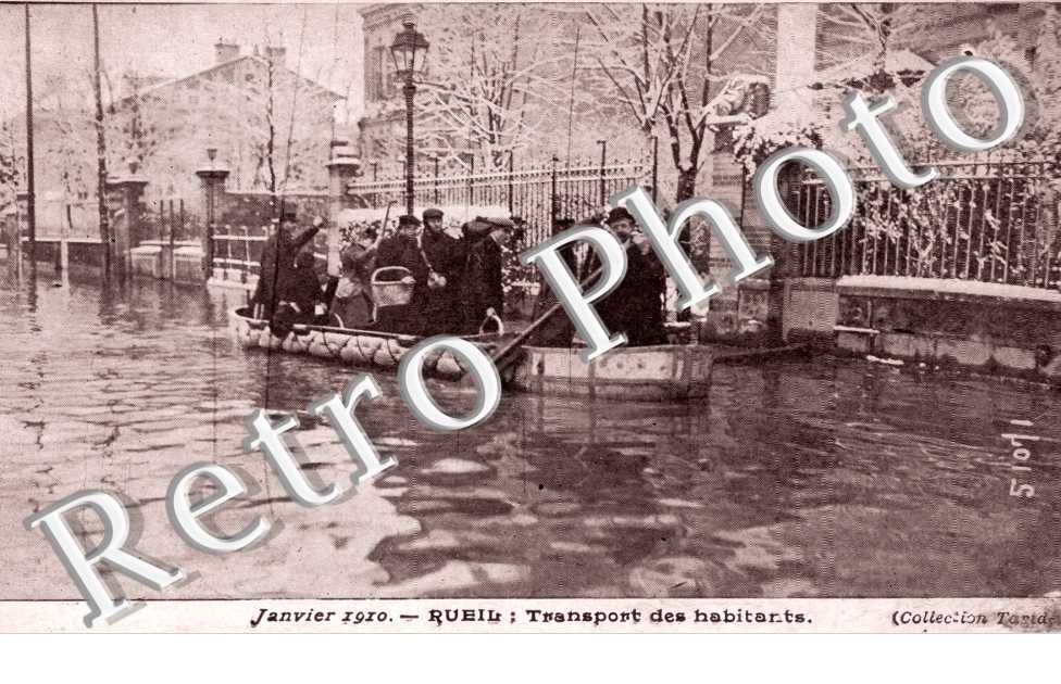 Inondation 1910, Transport des habitants