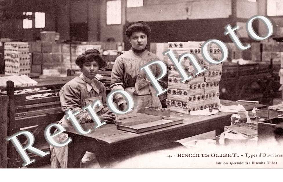 Biscuits Olivet, Types d'ouvrieres