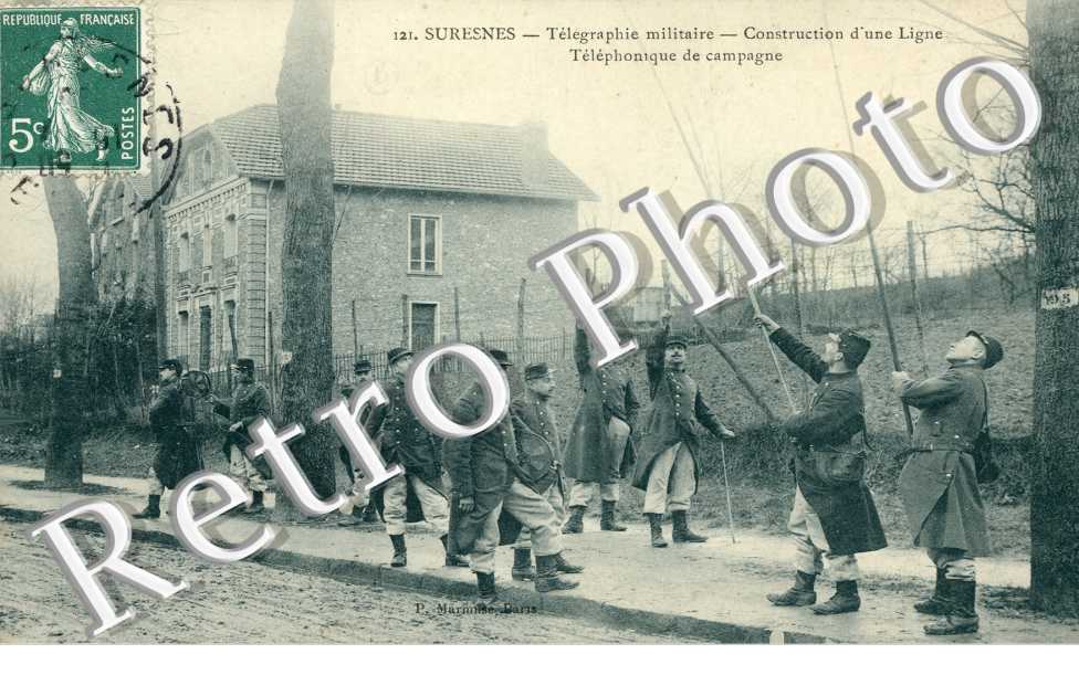 Telegraphe Militaire, Construction d'une Ligne