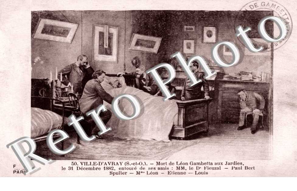 Mort de Leon Gambetta