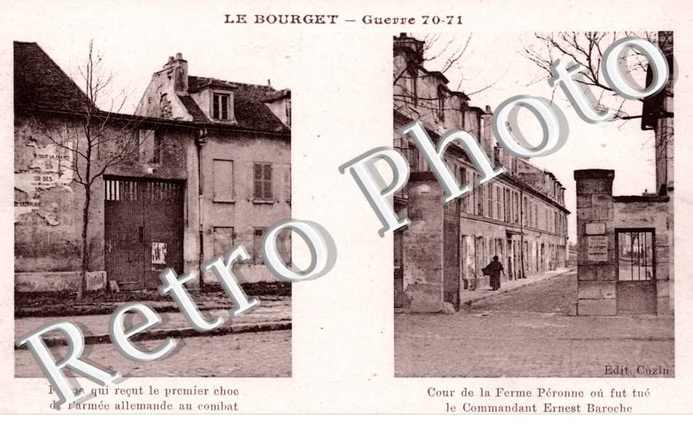 Ferme qui recut les chocs allemands et Cour de Ferme ou fut tue le Commandant Ernest Baroche
