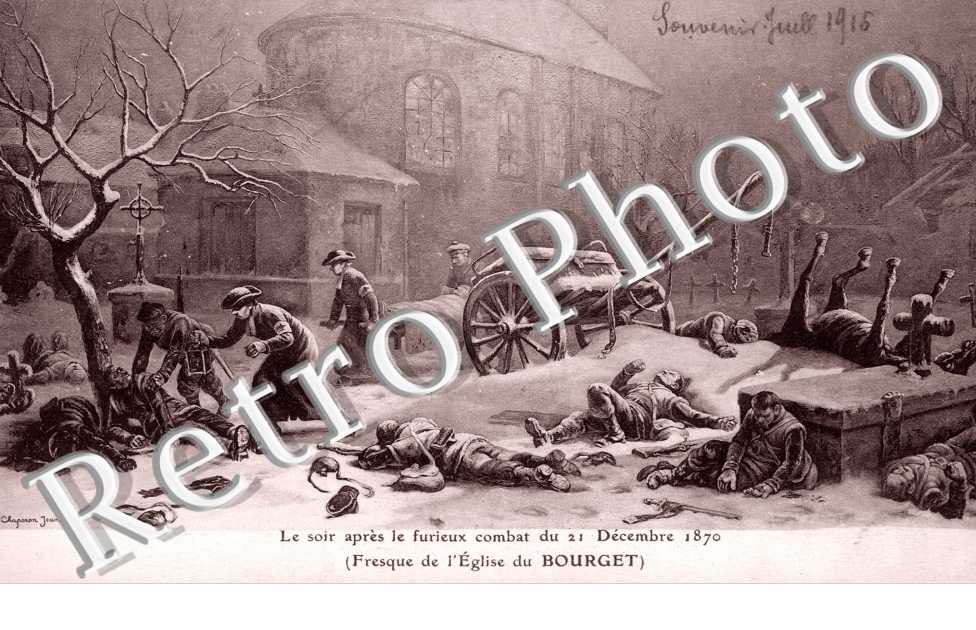 Le soir apres le combat du 21 decembre 1870, Fresque de l'Eglise