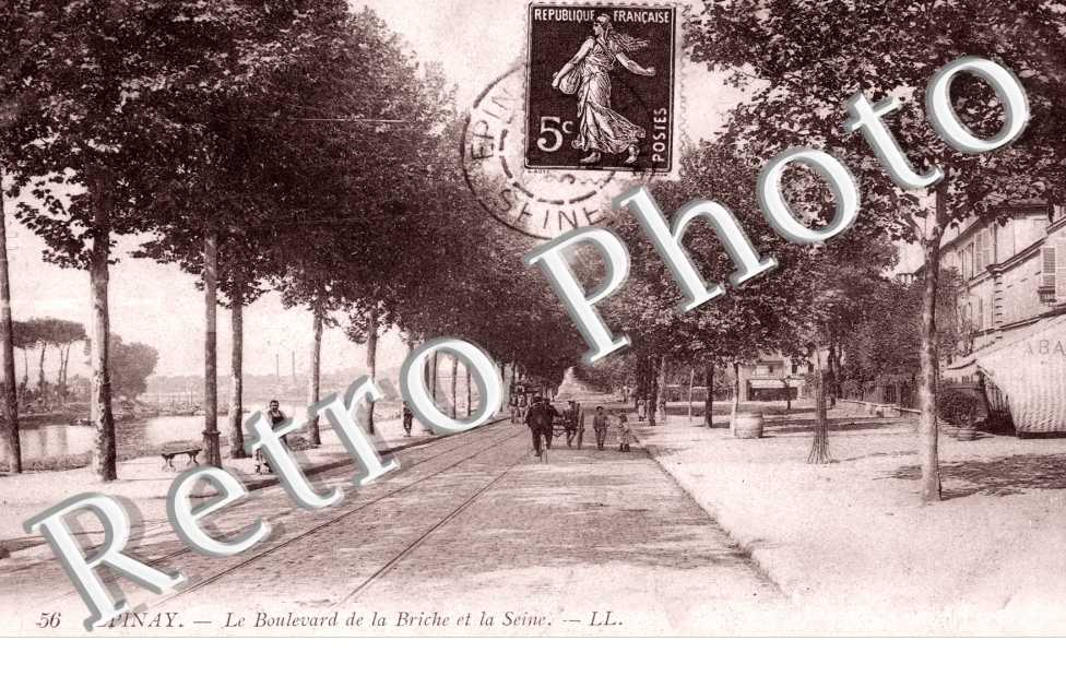Le Boulevard de la Briche et la Seine