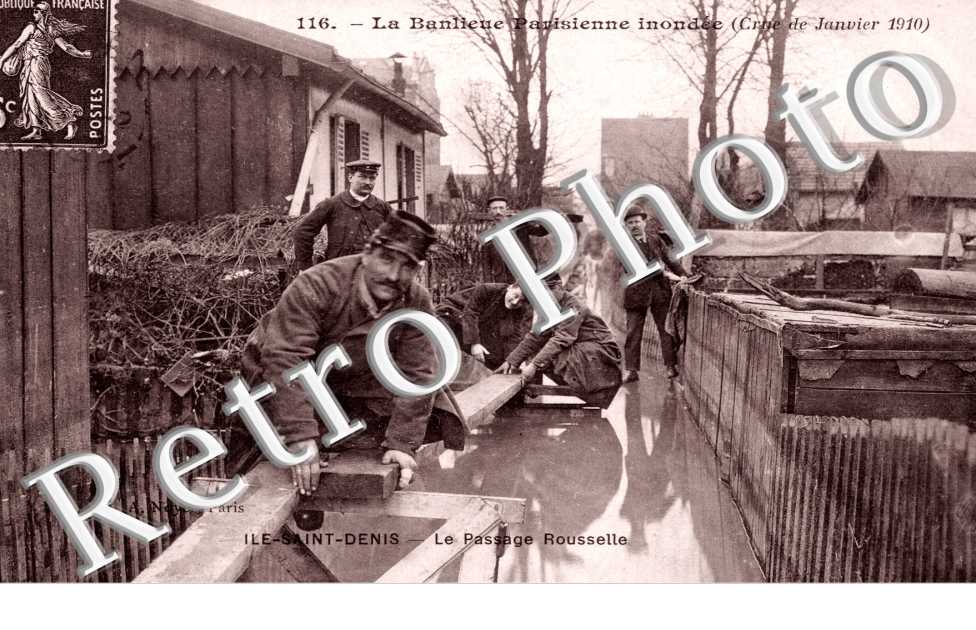 Crue de la Seine 1910, Passage Rousselle