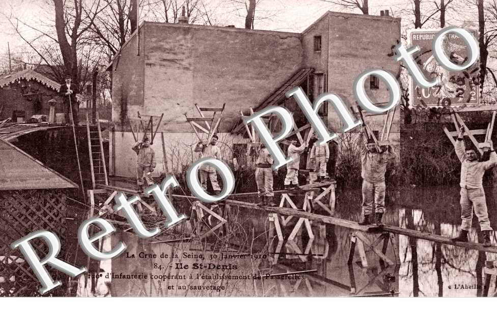 Crue de la Seine 1910, Construction des Passerelles
