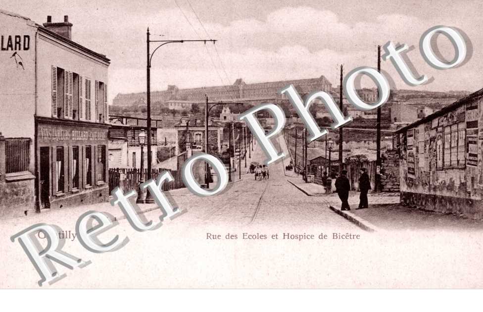 Rue des ecoles et hospice de Bicetre