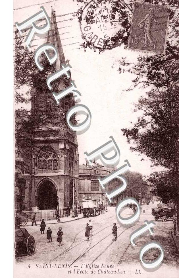 L'Eglise Neuve et l'Ecole de Chateaudun