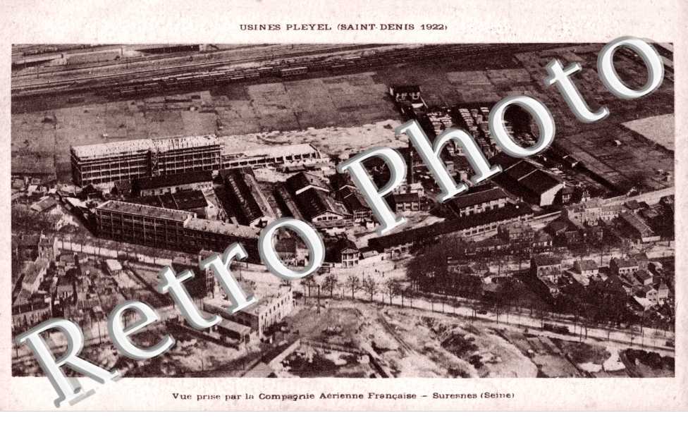 Usines Pleyel, Vue aerienne