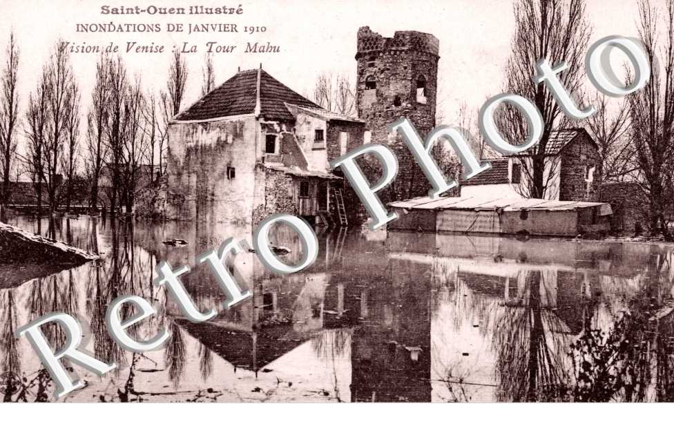 Inondations 1910, la Tour Mahu