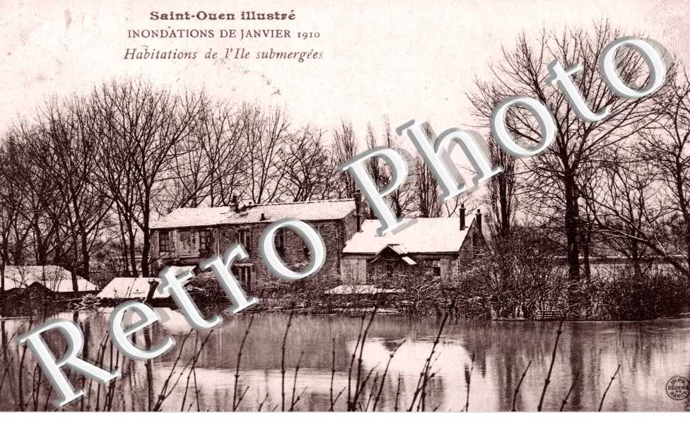 Inondations 1910, Habitations de l'Ile submergees