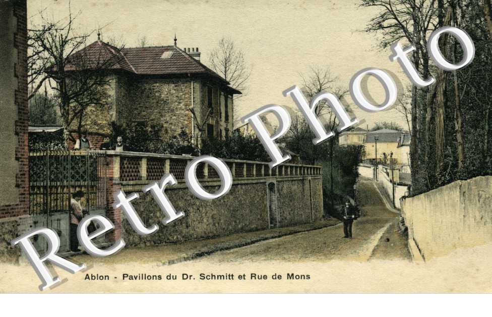 Pavillon du docteur Schmitt et rue du Mons 
