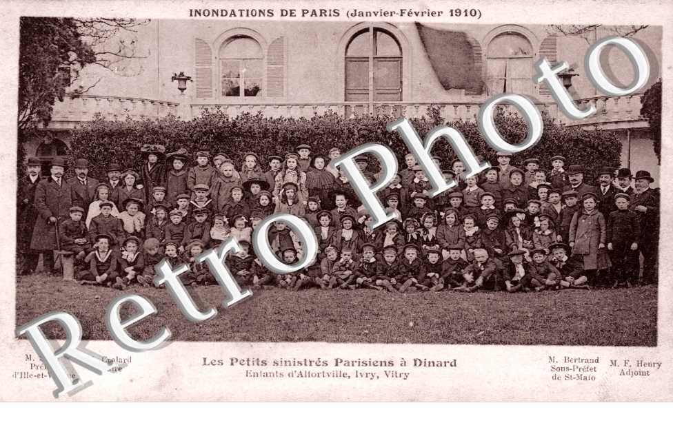Inondation de Paris janvier 1910 - Les petits sinistres parisiens a Dinard