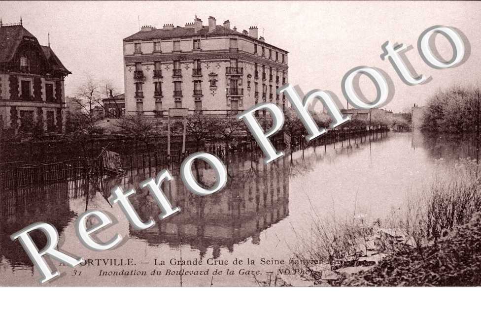 Crue de la Seine 1910, Boulevard de la Gare