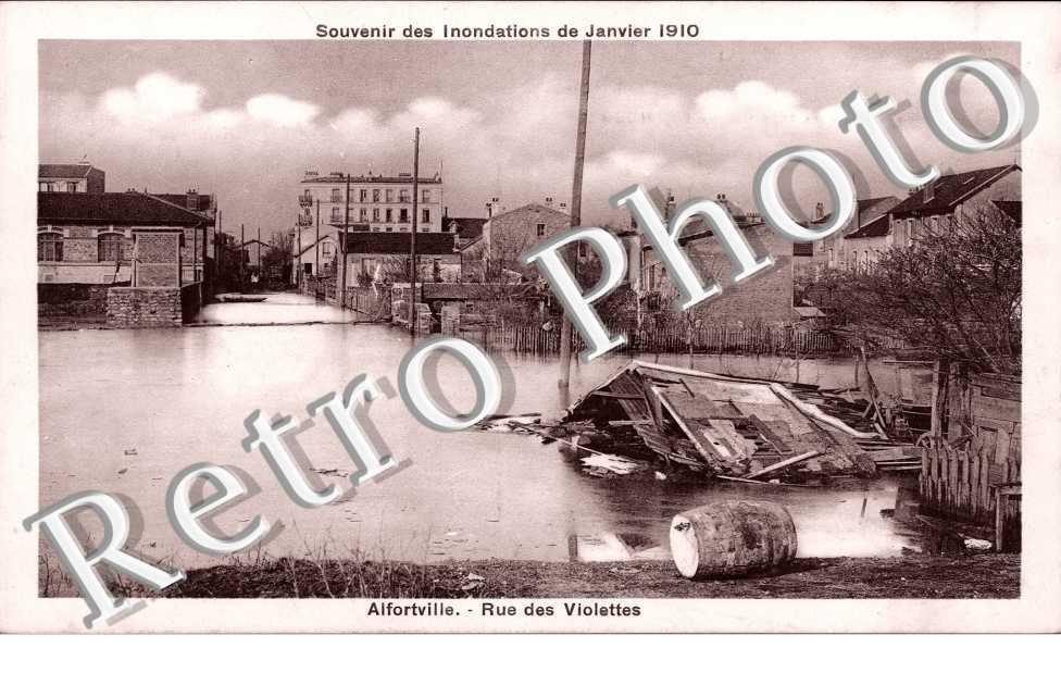 Inondations de 1910, Rue des Violettes
