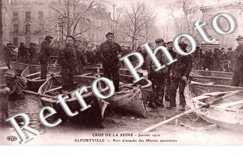 Inondations 1910, Port d'attache des Marins sauveteurs