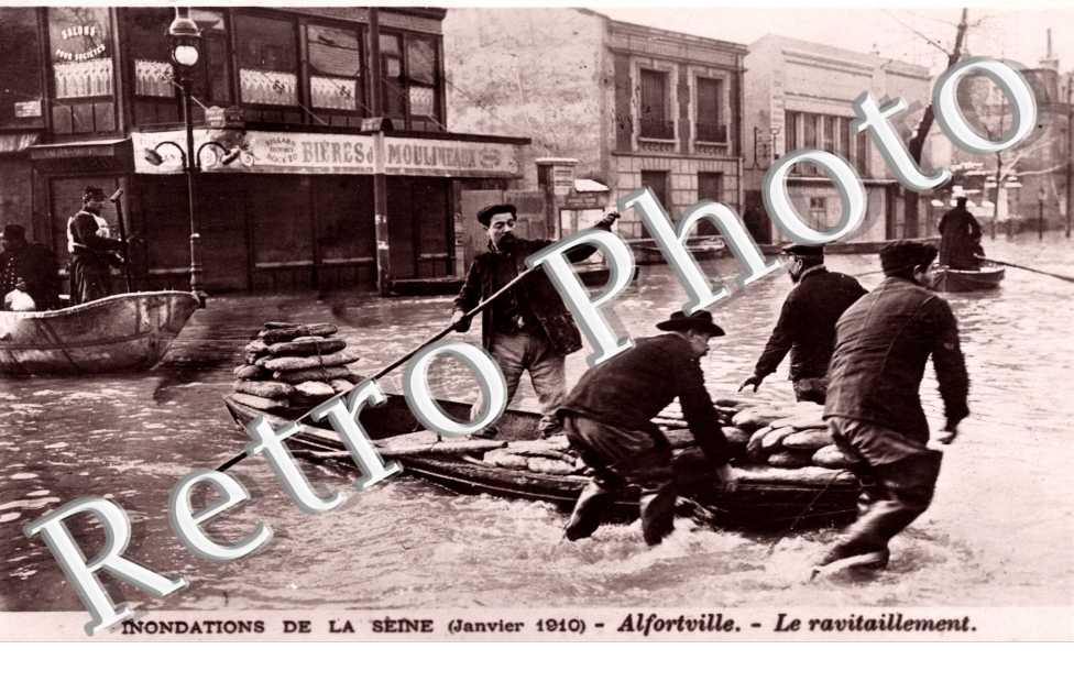 Inondations de 1910, Ile Saint Pierre, le Ravitaillement