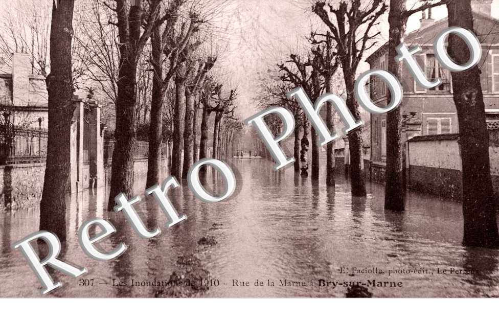Inondation 1910, Rue de la Marne