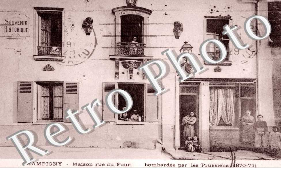 Rue du Four, bombardee par les Prussiens