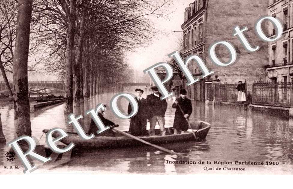 Charenton-le-Pont, Inondation de la Region Parisienne 1910, Quai de Charenton
