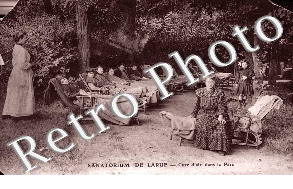 sanatorium, cure d'air dans le parc