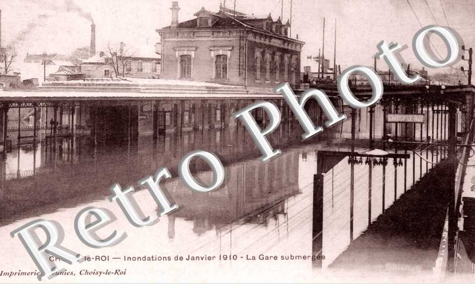 Inondations 1910, Gare Submergee