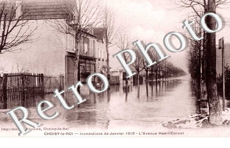 Inondations 1910, Avenue Henri Corvol