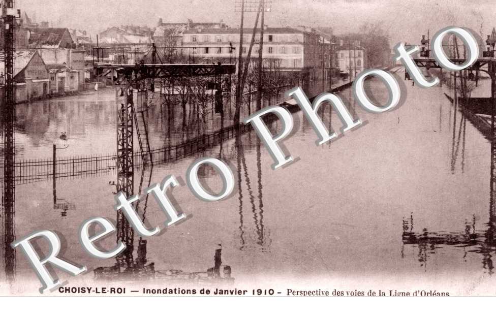 Inondations 1910, Voies de la Ligne d'Orleans