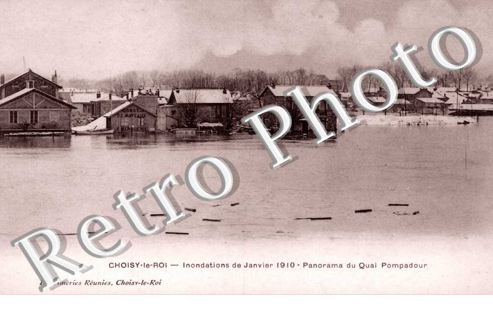 Inondations 1910, Quai Pompadour