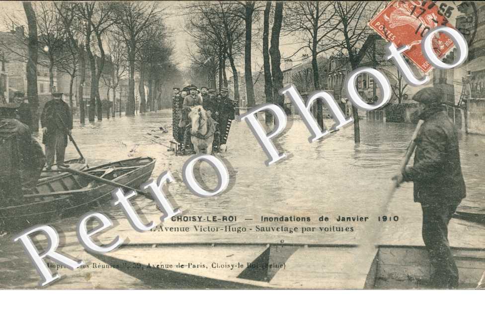 Inondations janvier 1910  avenue Victor Hugo