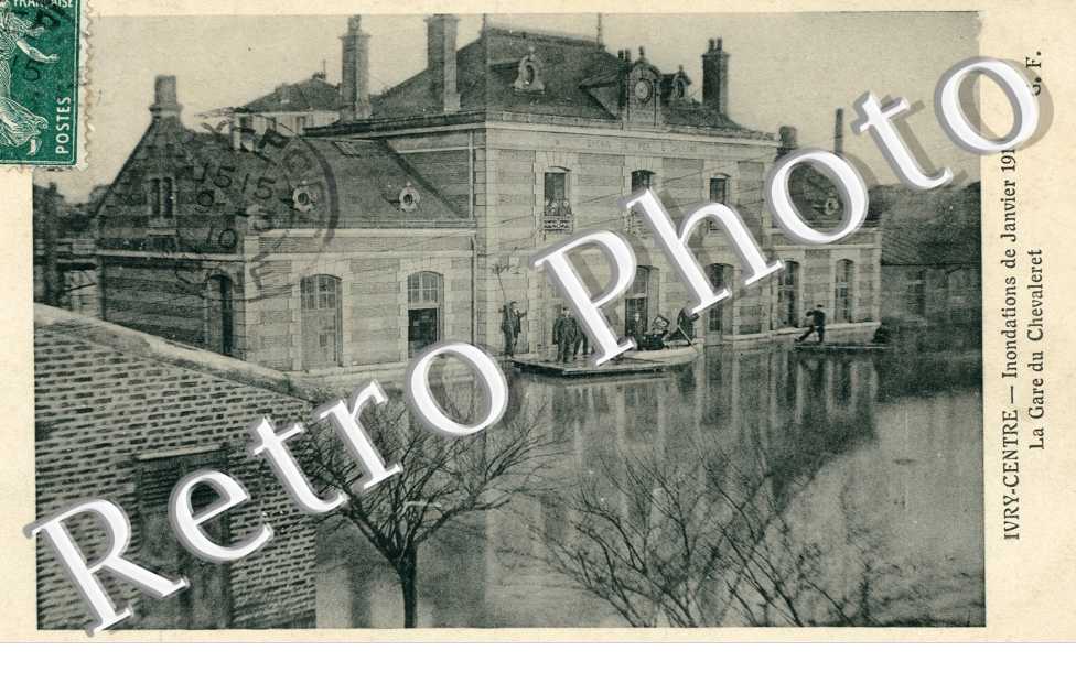 Inondations 1910, La Gare du Chevaleret