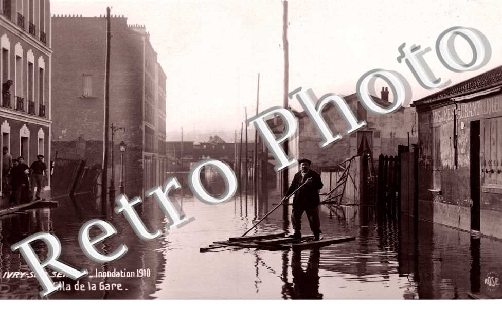 Inondations 1910, Villa de la Gare