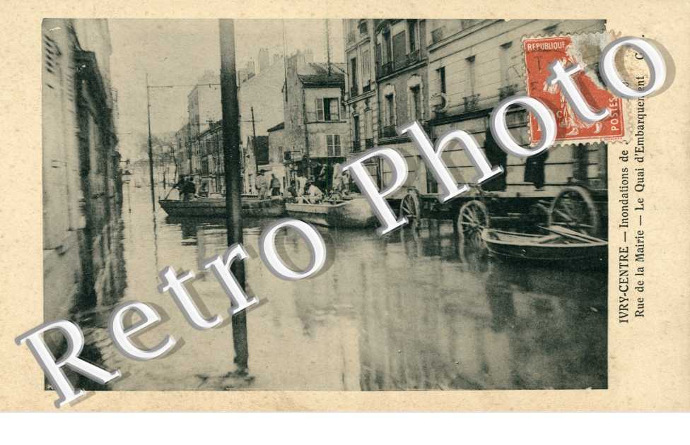 Inondations 1910, Rue de la Mairie