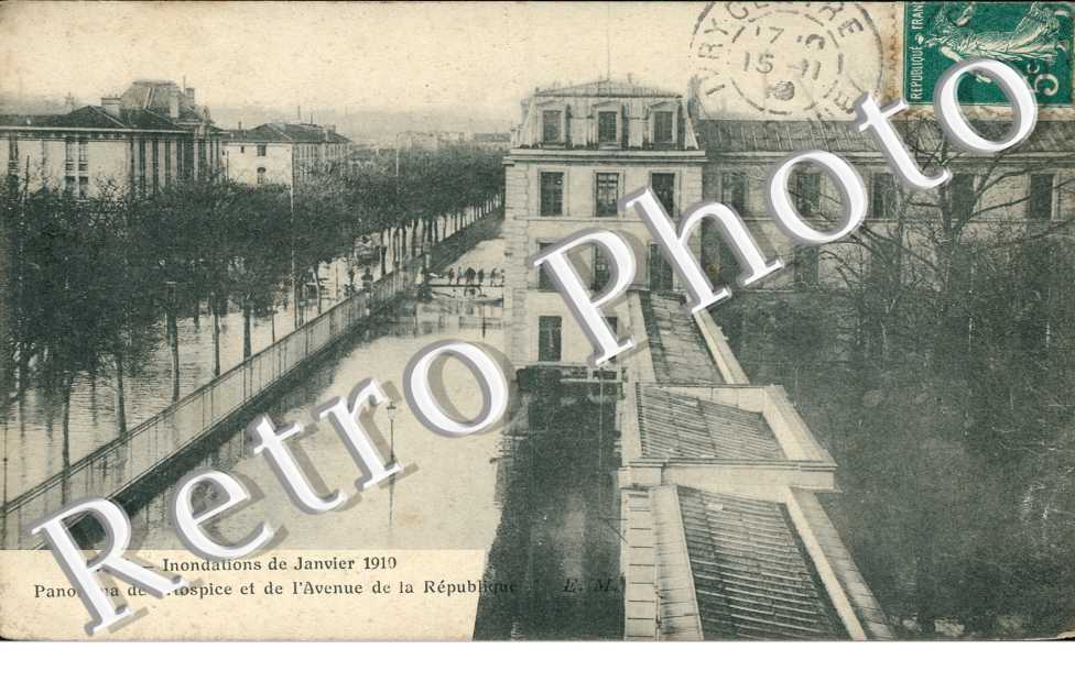 Avenue de la Republique Inondations 1910, Hospice