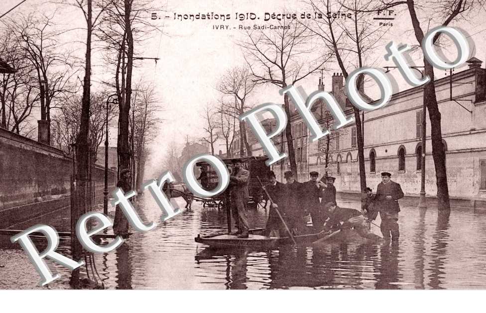 Inondations 1910, Rue Sadi Carnot