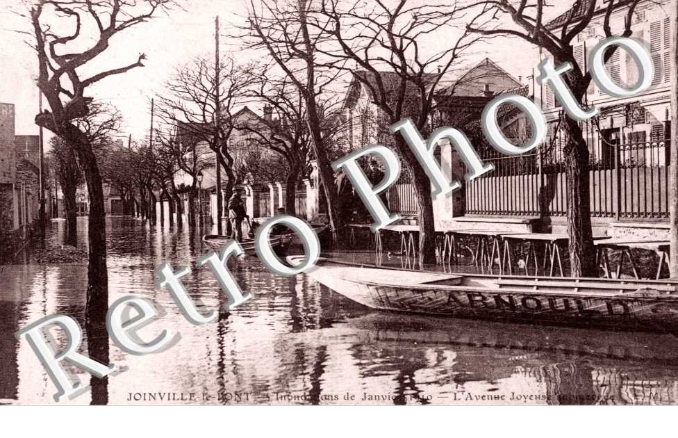 Inondations 1910, l'Avenue Joyeuse
