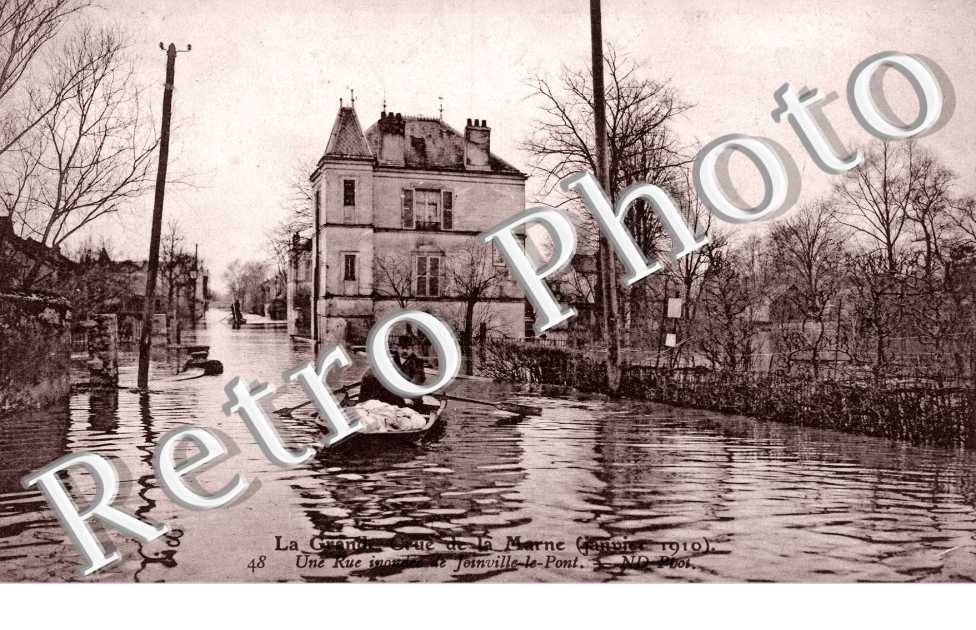 Crue de la Marne 1910, Une Rue inondee