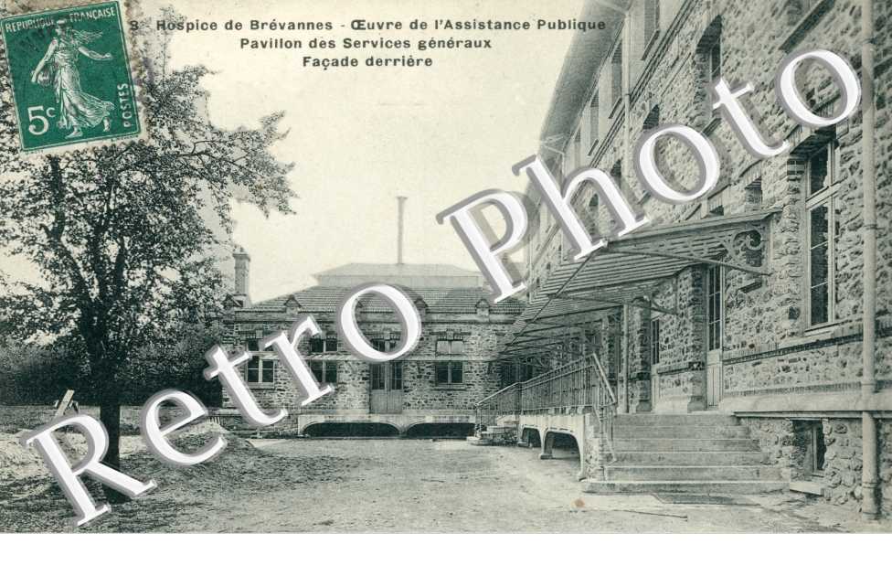 Hospice de Brevannes - oeuvre de l'assisstance publique - pavillon des services generaux