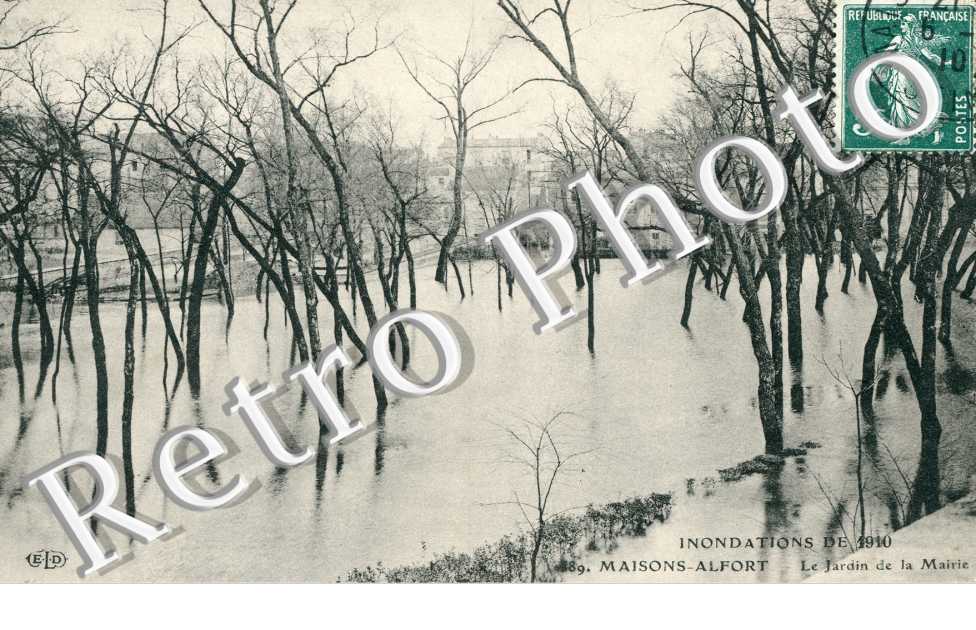 Inondations de 1910, Le Jardin de la Mairie