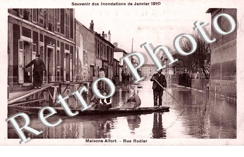 Inondations 1910, Rue Rodier