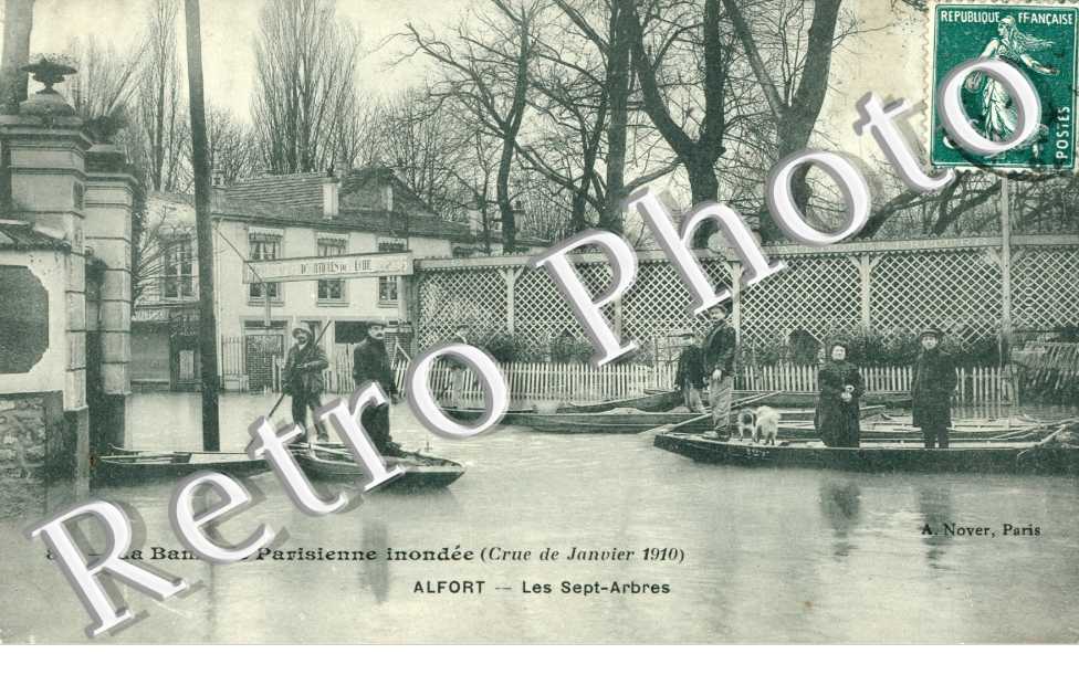 La Crue de la Seine 1910, Les Sept-Arbres