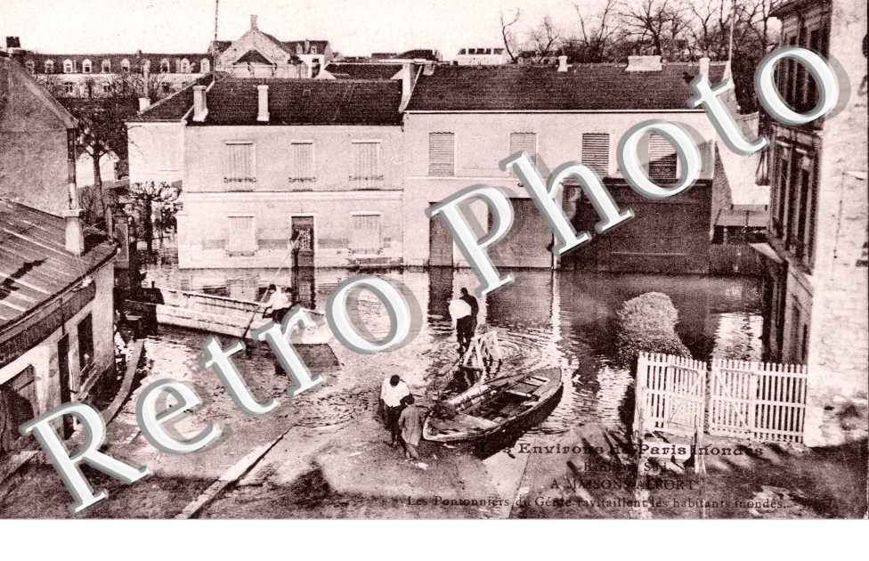 Les Inondations de 1910, Les Pontonniers du Genie