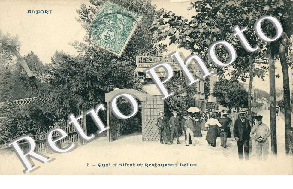 Quai d'Alfort et Restaurant Delion